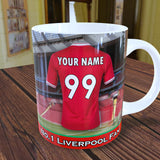 Personalised Liverpool Mug - Shirt And Message Cup