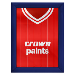 Personalised Liverpool Retro - 1981 Home Shirt - A4 Metal Sign Plaque - Frame Options Available