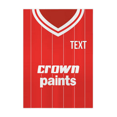 Personalised Liverpool Retro - 1981 Home Shirt - A4 Metal Sign Plaque - Frame Options Available