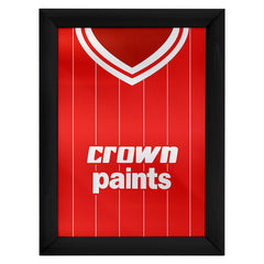 Personalised Liverpool Retro - 1981 Home Shirt - A4 Metal Sign Plaque - Frame Options Available