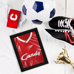 Personalised Liverpool Retro - 1989 Home Shirt - A4 Metal Sign Plaque - Frame Options Available