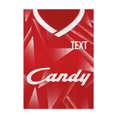 Personalised Liverpool Retro - 1989 Home Shirt - A4 Metal Sign Plaque - Frame Options Available