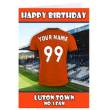 Personalised Luton Birthday Card