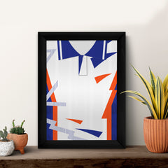Personalised Luton Retro - 1992 Home Shirt - A4 Metal Sign Plaque - Frame Options Available