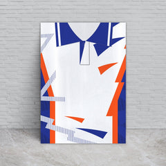 Personalised Luton Retro - 1992 Home Shirt - A4 Metal Sign Plaque - Frame Options Available