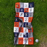 Personalised Luton Town Golf Towel - Chequered