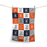 Personalised Luton Town Tea Towel - Chequered
