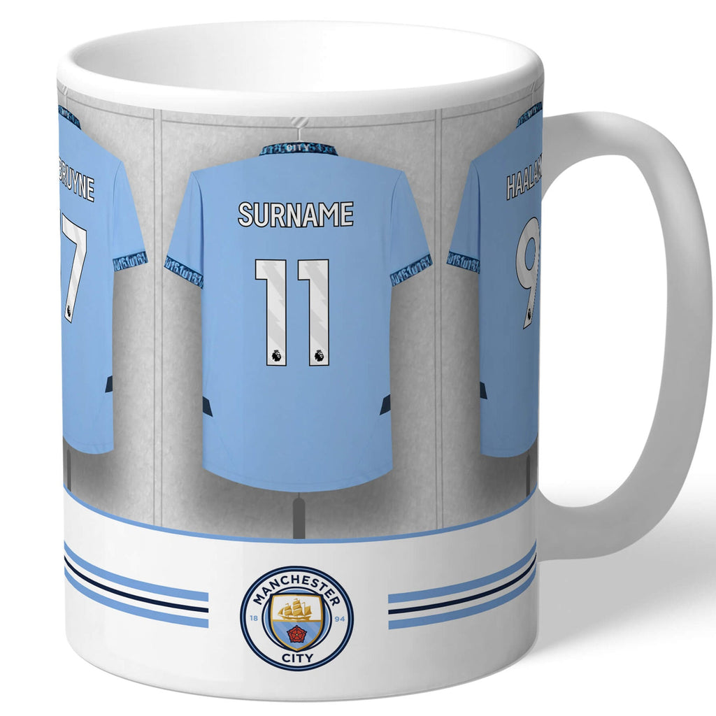 Personalised Man City Dressing Room Mug