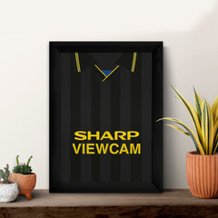 Personalised Man United - 1994 Away Shirt - A4 Metal Sign Plaque - Frame Options Available