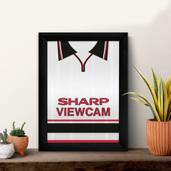 Personalised Man United - 1999 Away Shirt - A4 Metal Sign Plaque - Frame Options Available