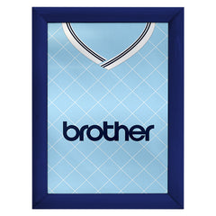 Personalised Manchester Blue Retro - 1988 Home Shirt - A4 Metal Sign Plaque - Frame Options Available