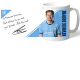 Personalised Manchester City FC De Bruyne Autograph Mug