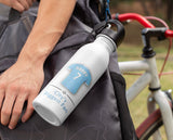 Personalised Manchester City Gym Fitness Bottle 600ml With Straw