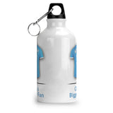 Personalised Manchester City Sports Water Bottle Aluminium With Carabiner 400ml