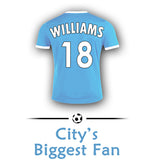 Personalised Manchester City Sports Water Bottle Aluminium With Carabiner 400ml