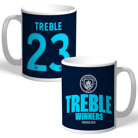 Personalised Manchester City Treble Winners Mug