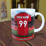 Personalised Manchester United Mug - Shirt And Message Cup