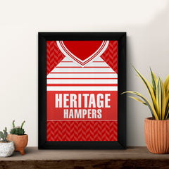Personalised Middlesbrough 1990 Home Shirt - A4 Metal Sign Plaque - Frame Options Available