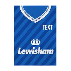 Personalised Millwall- 1987 Home Shirt - A4 Metal Sign Plaque - Frame Options Available