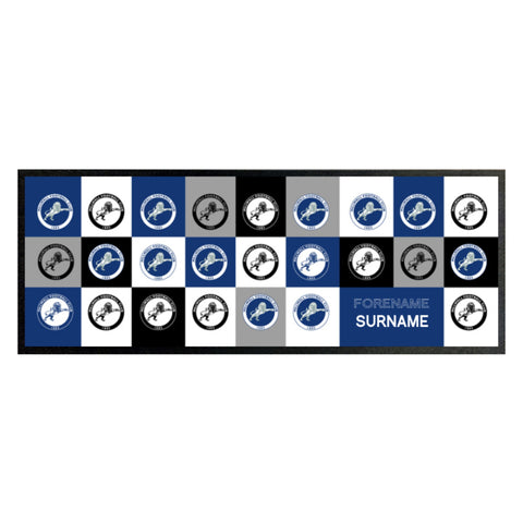 Personalised Millwall Bar Runner - Chequered