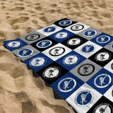 Personalised Millwall FC Beach Towel - Chequered