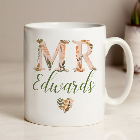 Personalised Mr Autumnal Mug