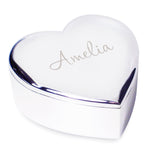 Personalised Name Only Heart Trinket Box