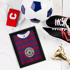 Personalised Newcastle 1996 Away Shirt - A4 Metal Sign Plaque - Frame Options Available