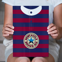 Personalised Newcastle 1996 Away Shirt - A4 Metal Sign Plaque - Frame Options Available