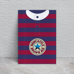 Personalised Newcastle 1996 Away Shirt - A4 Metal Sign Plaque - Frame Options Available