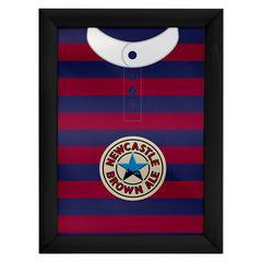 Personalised Newcastle 1996 Away Shirt - A4 Metal Sign Plaque - Frame Options Available