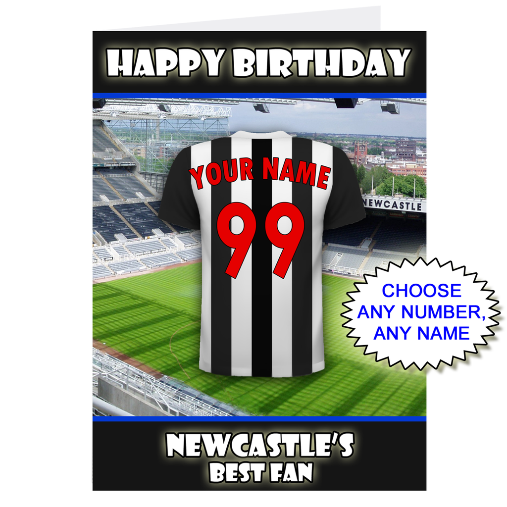 Personalised Newcastle Birthday Card