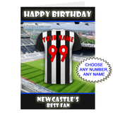 Personalised Newcastle Birthday Card