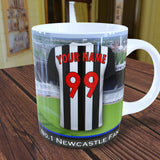 Personalised Newcastle Mug - Shirt And Message Cup