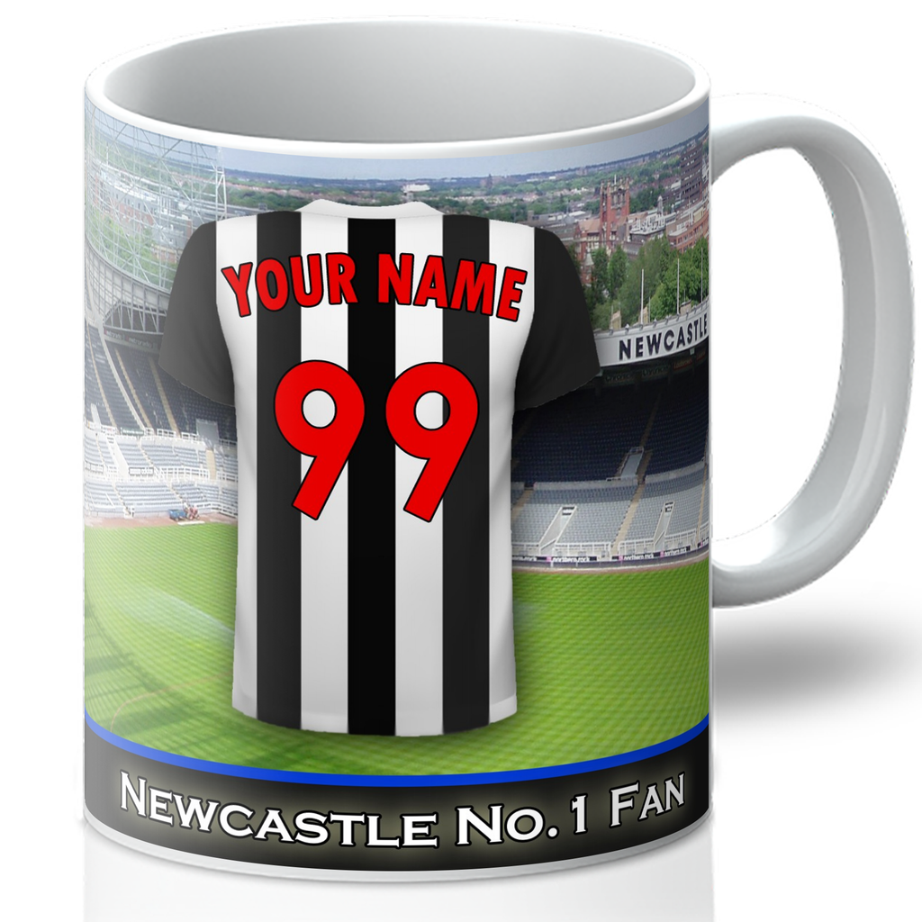 Personalised Newcastle Mug - Shirt And Message Cup