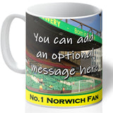 Personalised Norwich Mug - Shirt And Message Cup