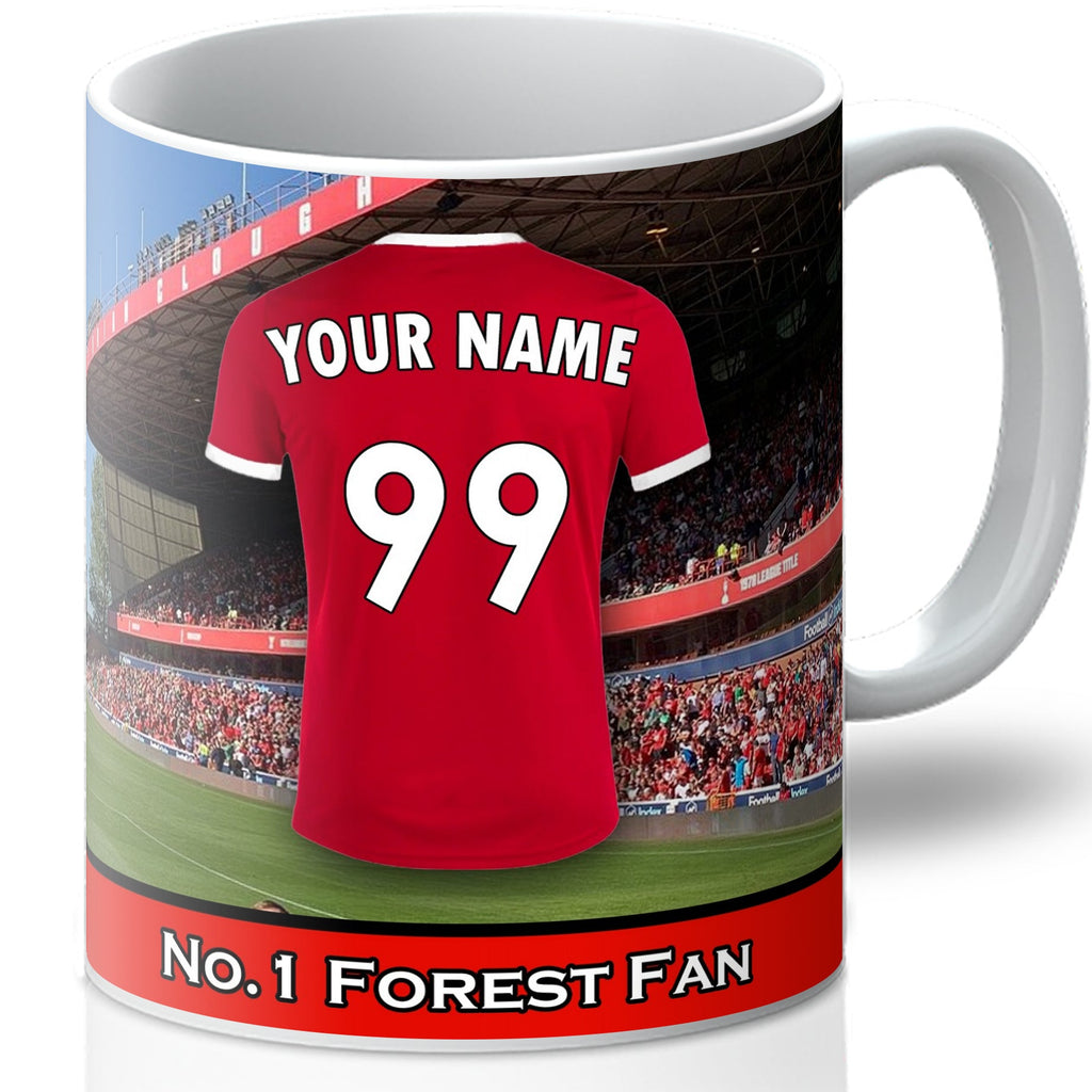Personalised Nottingham Forest Mug - Shirt And Message Cup