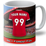 Personalised Nottingham Forest Mug - Shirt And Message Cup