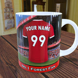 Personalised Nottingham Forest Mug - Shirt And Message Cup