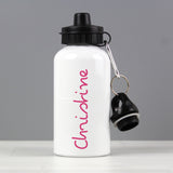 Personalised Pink Name Drinks Bottle