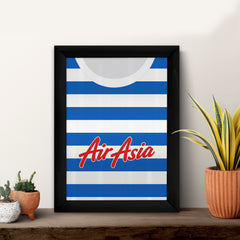 Personalised QPR - 2015 Home Shirt - A4 Metal Sign Plaque - Frame Options Available
