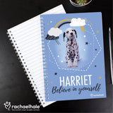 Personalised Rachael Hale Dalmatian A5 Notebook