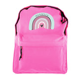 Personalised Rainbow Pink Backpack