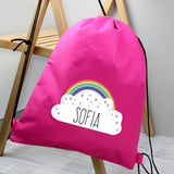 Personalised Rainbow Pink Kit Bag