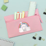 Personalised Rainbow Pink Pencil Case