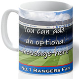 Personalised Rangers Mug - Shirt And Message Cup