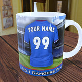 Personalised Rangers Mug - Shirt And Message Cup