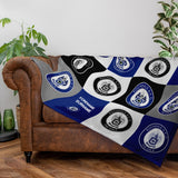 Personalised Rochdale Fleece Blanket - Chequered