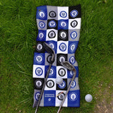 Personalised Rochdale Golf Towel - Chequered