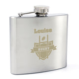 Personalised Rugby Hip Flask